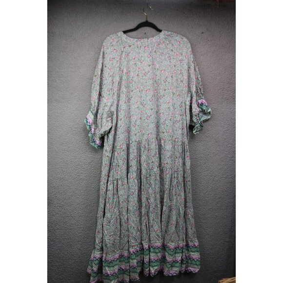 Wonderly Plus Hi-Lo Midi Dress-Size 4X-Tiered-New with Tags-Prairie - Picture 6 of 7